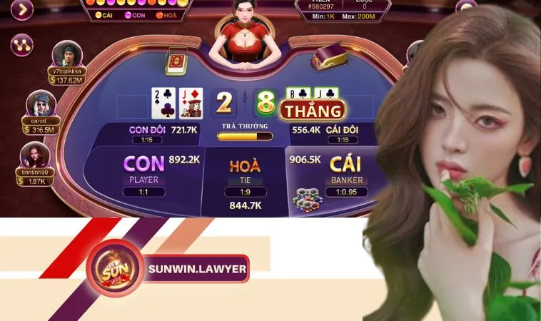 Baccarat tại Sunwin có cách chơi đơn giản, giao diện đẹp miễn chê